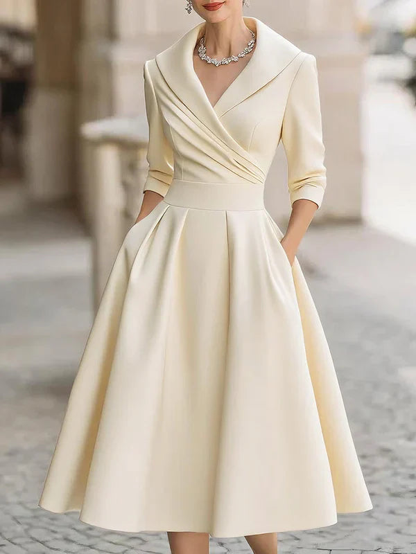 Lina | Abito midi elegante in stile vintage