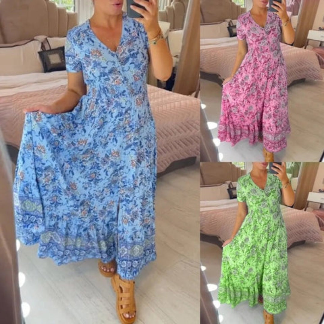 Wibia | Vestito con scollo a V e stampa floreale