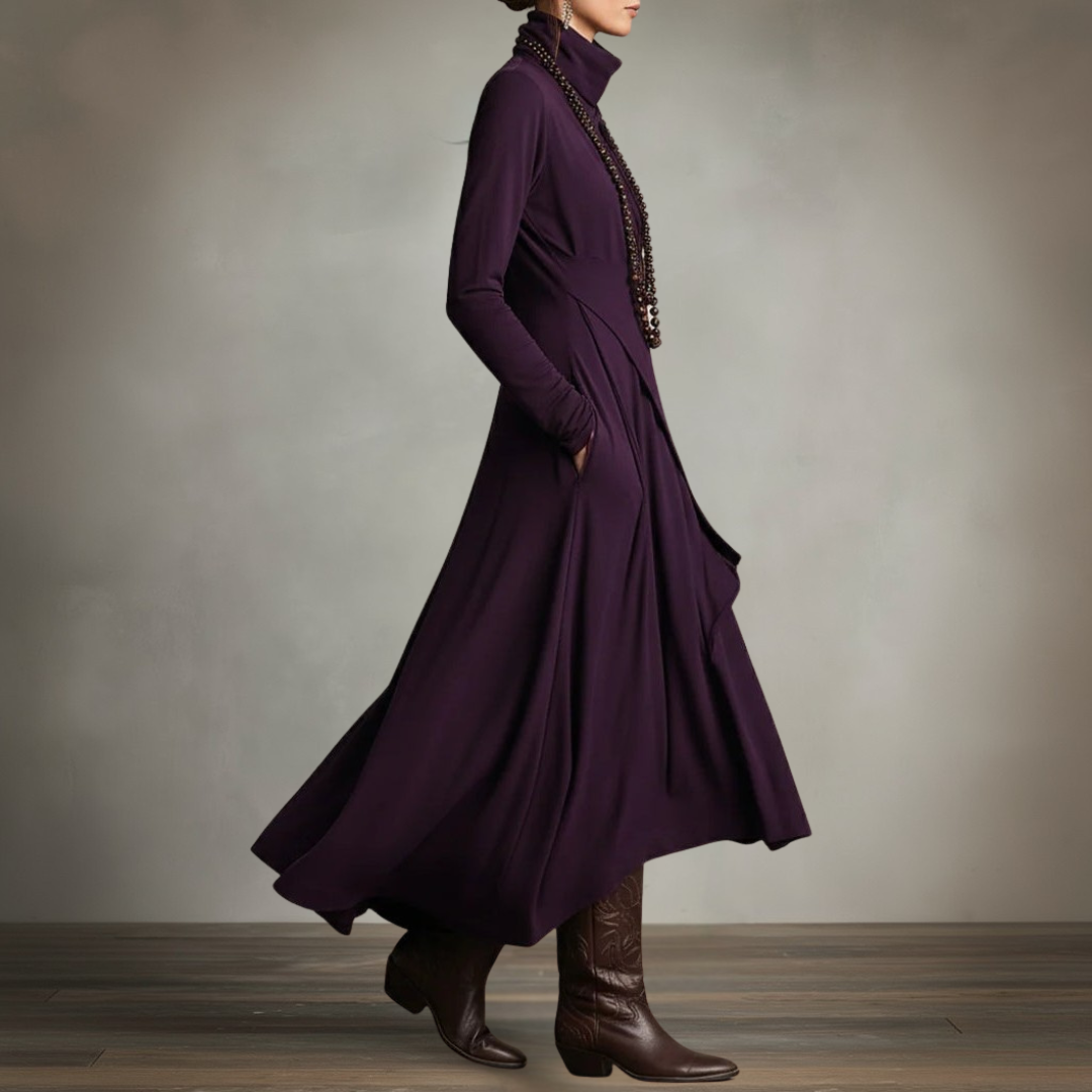 Élorya | Abito drappeggiato Eleganza Profonda