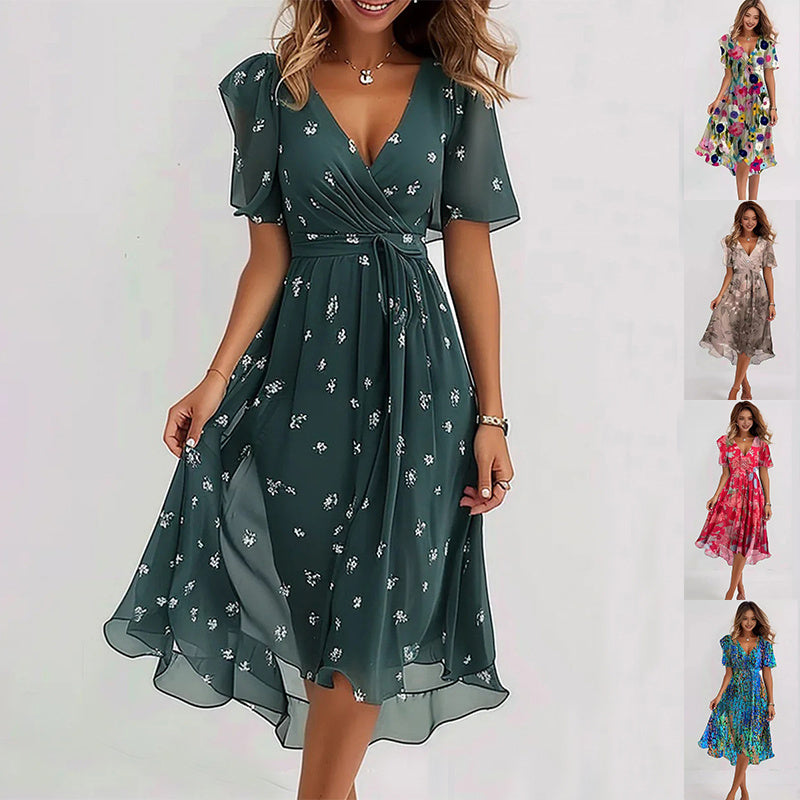 Lina | Abito elegante a maniche corte