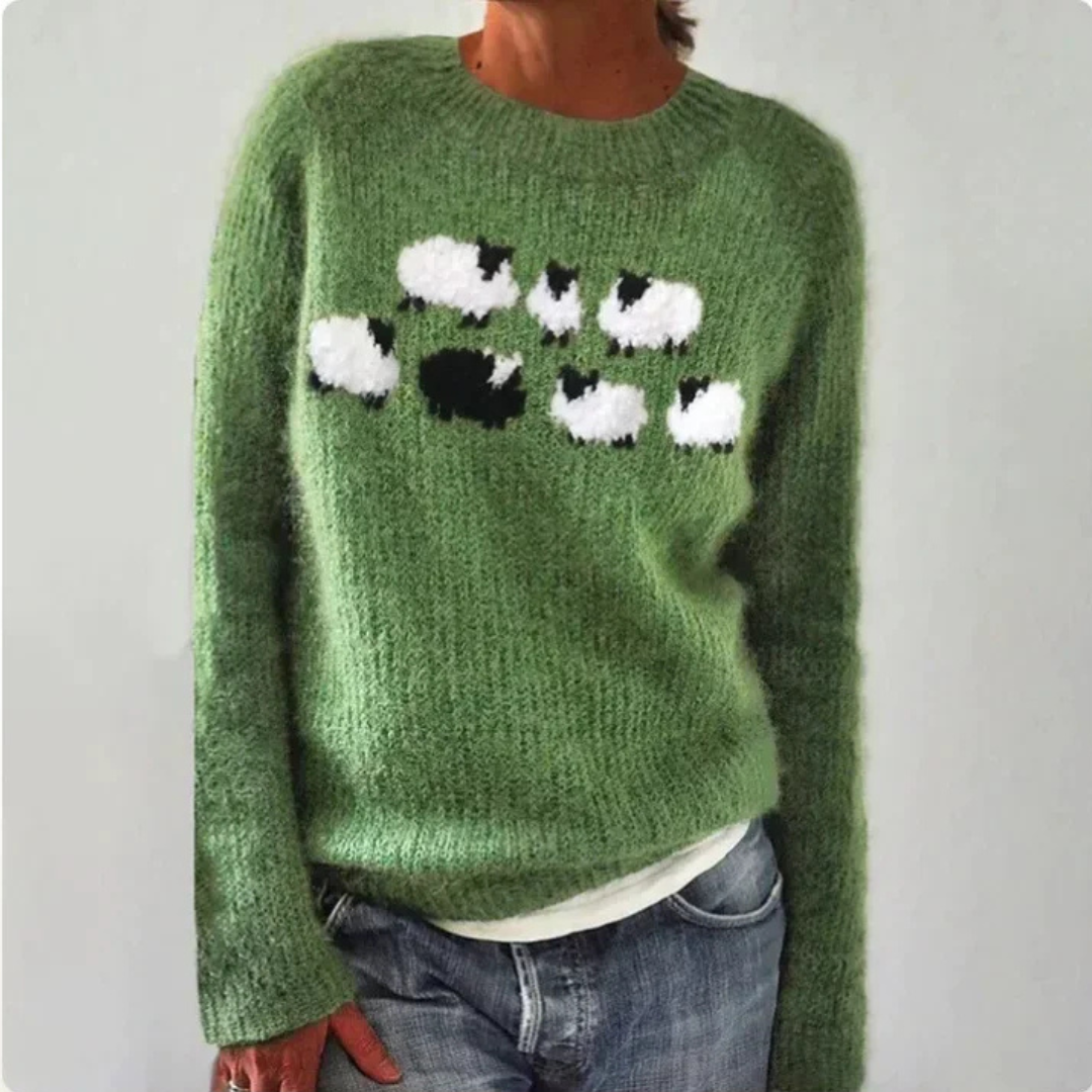 Mercedes | Maglione invernale in maglia a motivo