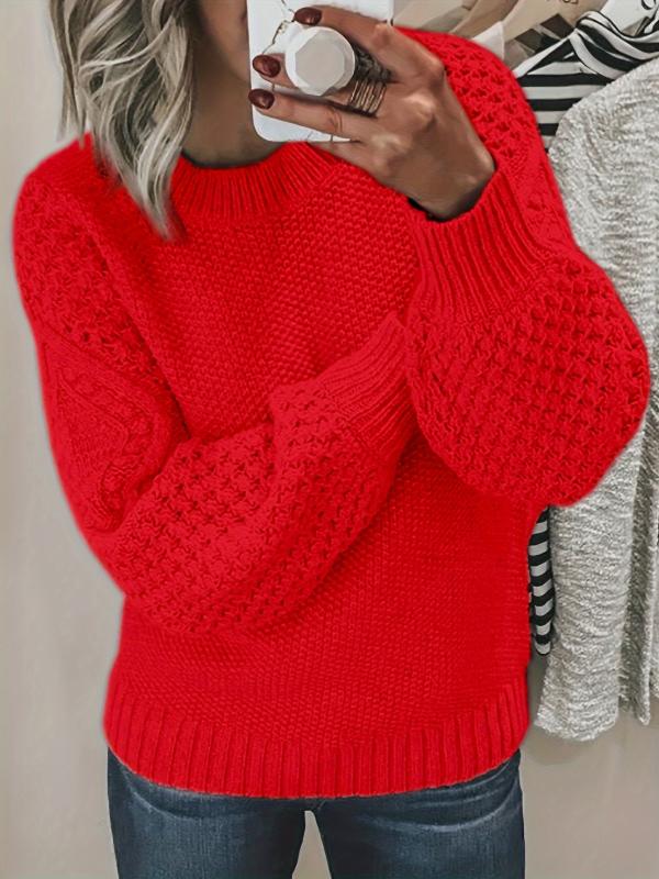 Lucia | Maglione classico in maglia a trecce