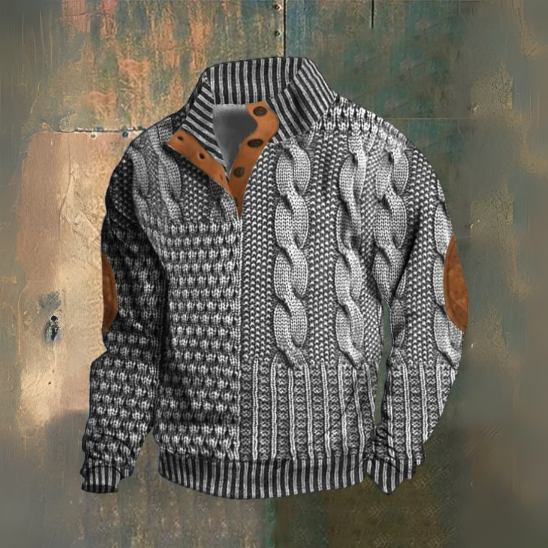 Éloi | Maglione a collo alto con bottoni da uomo