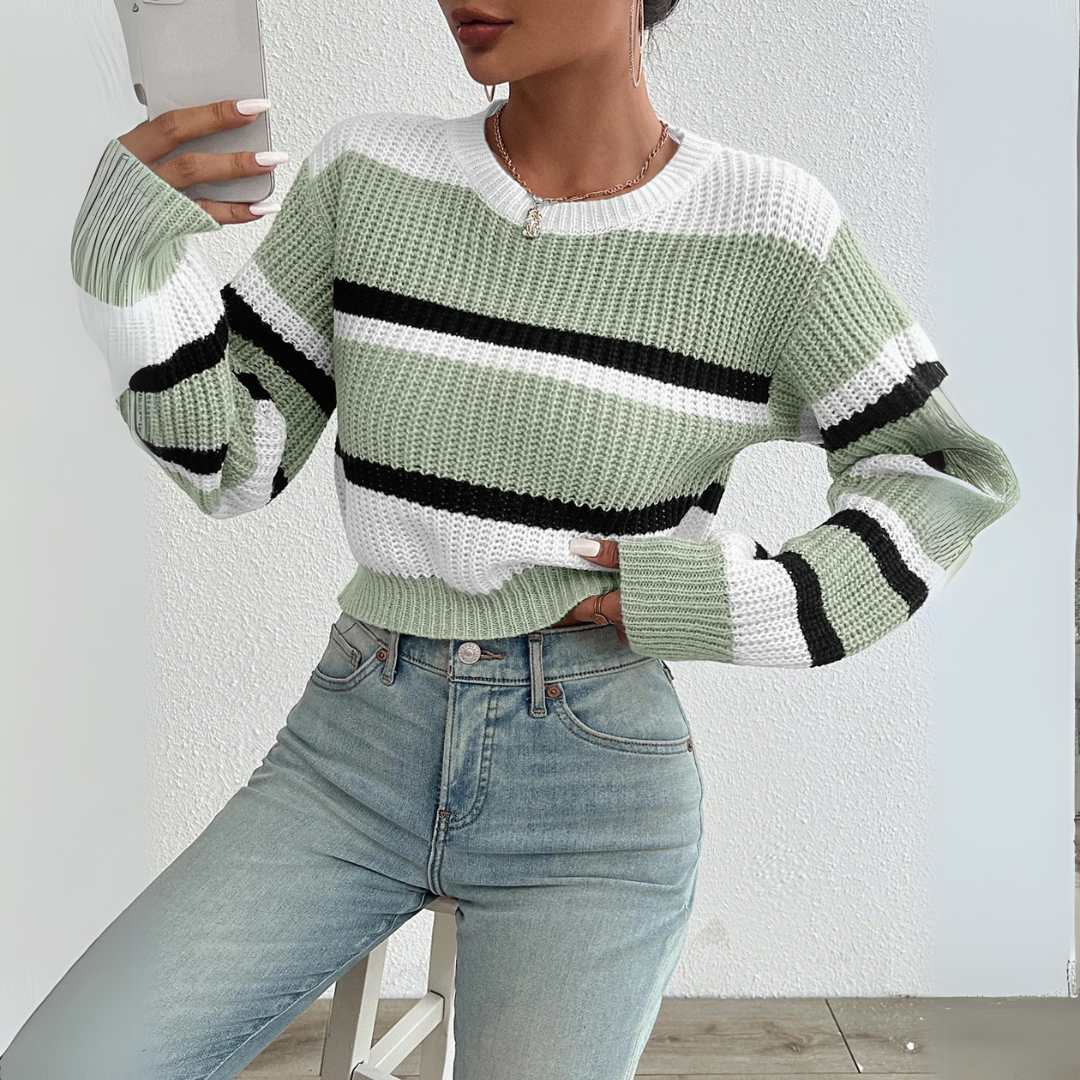 Celia | Maglione in maglia con spalle scoperte