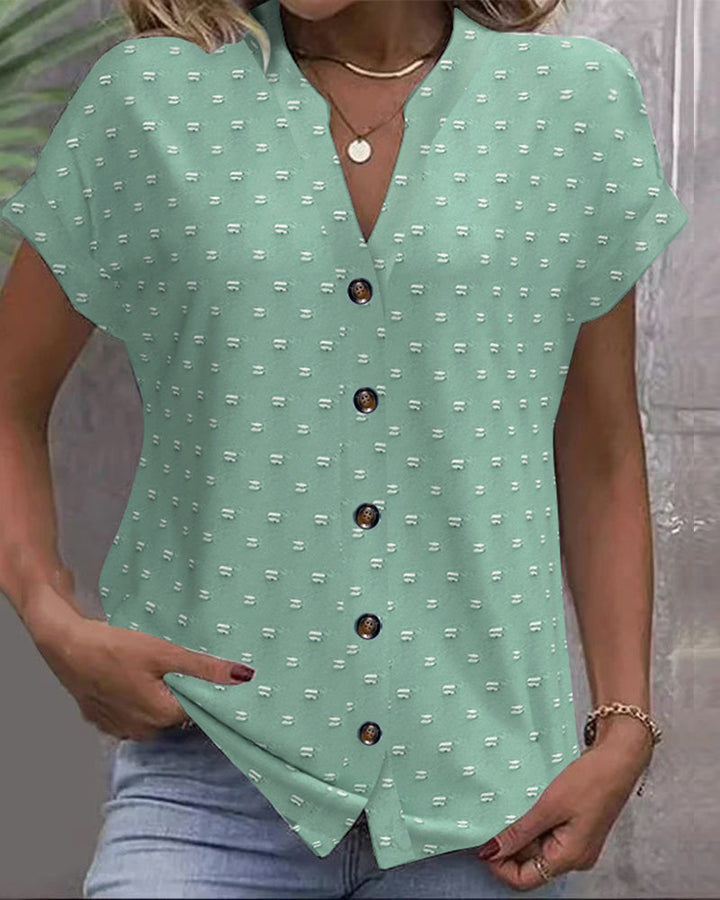 Nariya | Camicia a scollo a V con bottoni