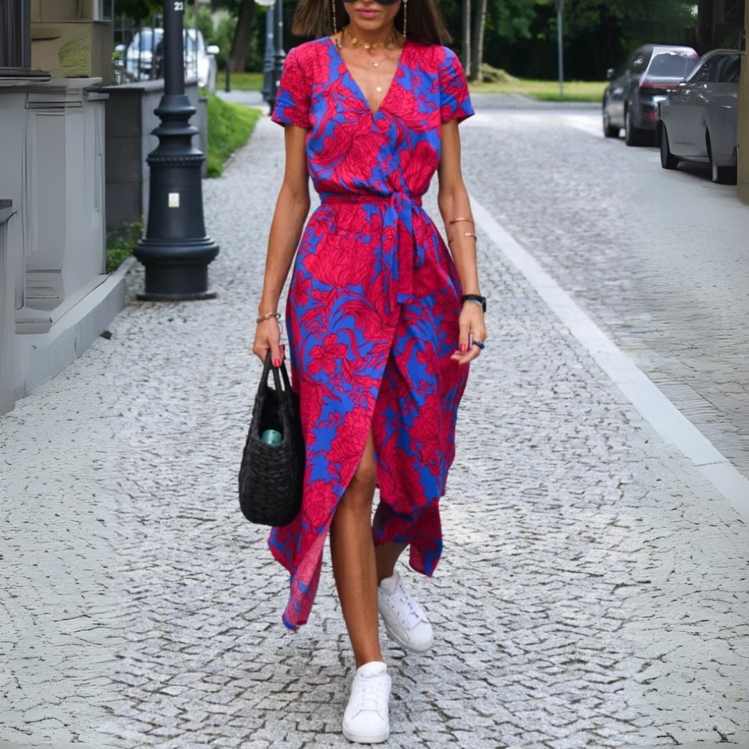 Anica | Abito elegante con scollo a V