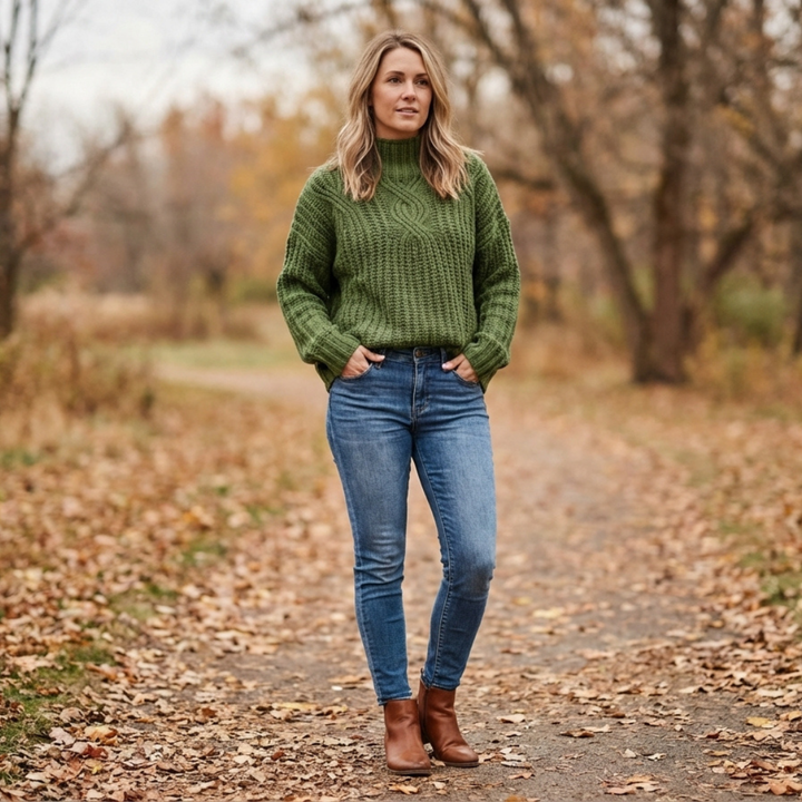 Olvéra | Maglione a trecce confortevole