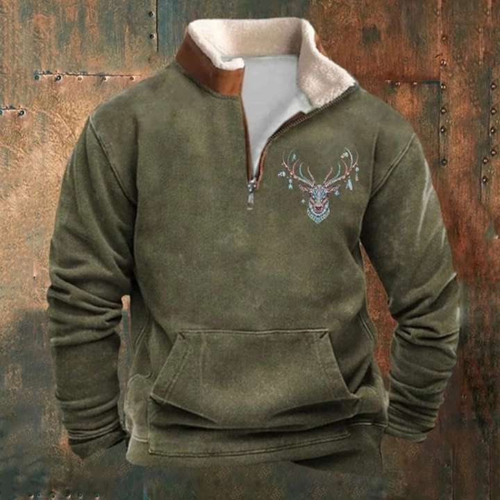 Pierre | Maglione con zip a 1/4