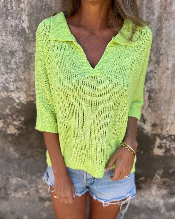 Katia | Top in maglia bohemien da donna