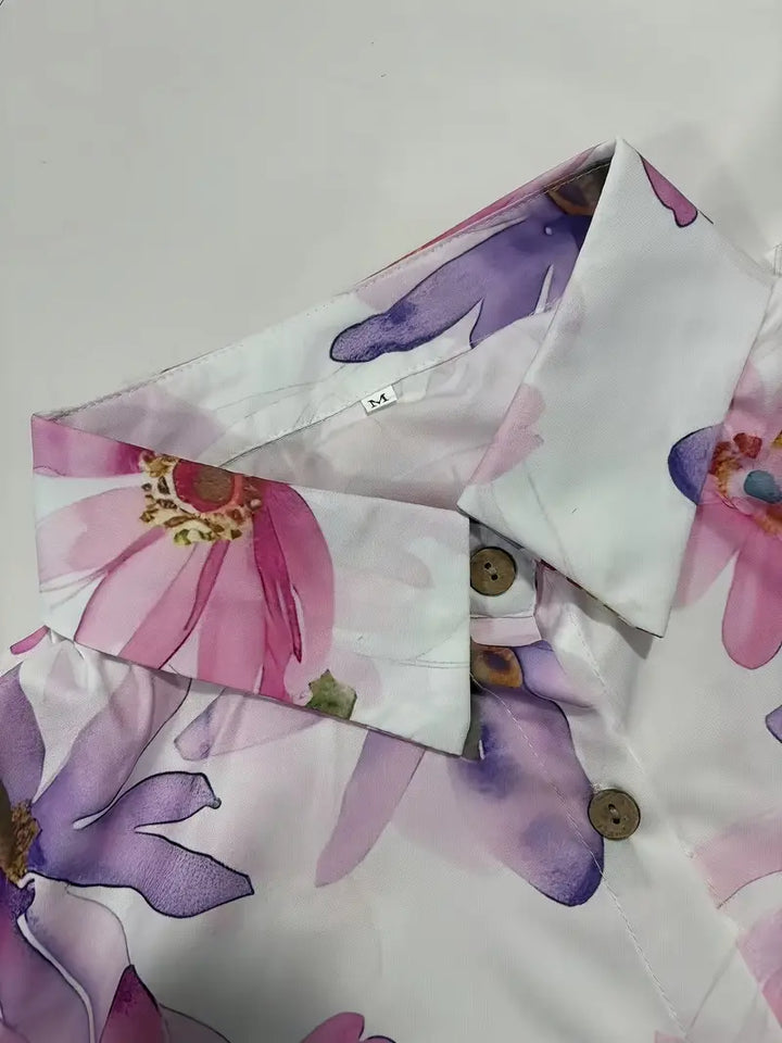 Emiliana | Camicetta floreale elegante