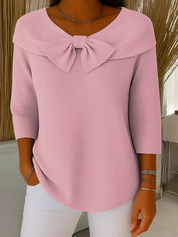 Lirya | Top in maglia elegante con nodo