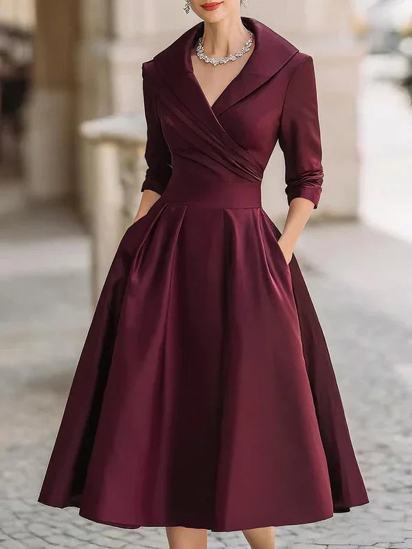 Lina | Abito midi elegante in stile vintage