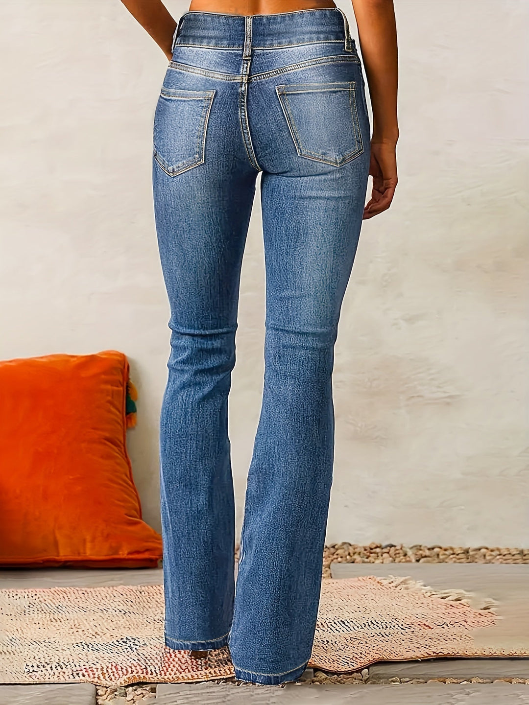 Aya | Jeans svasati a vita alta
