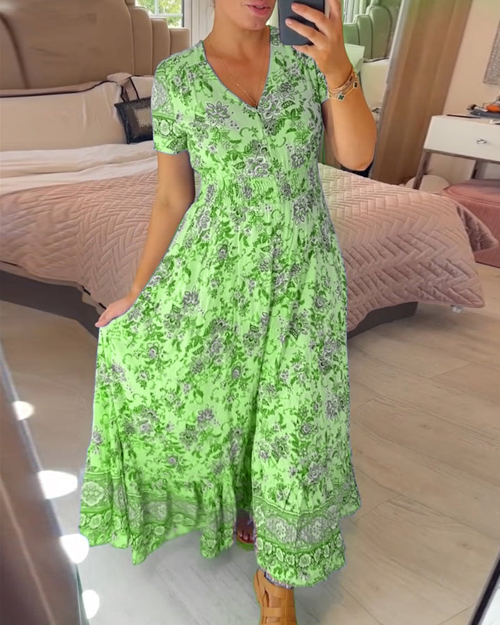 Wibia | Vestito con scollo a V e stampa floreale