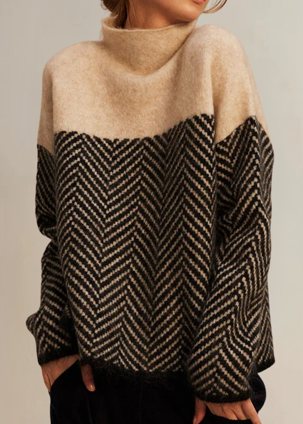 Malene | Maglione a collo alto elegante da donna