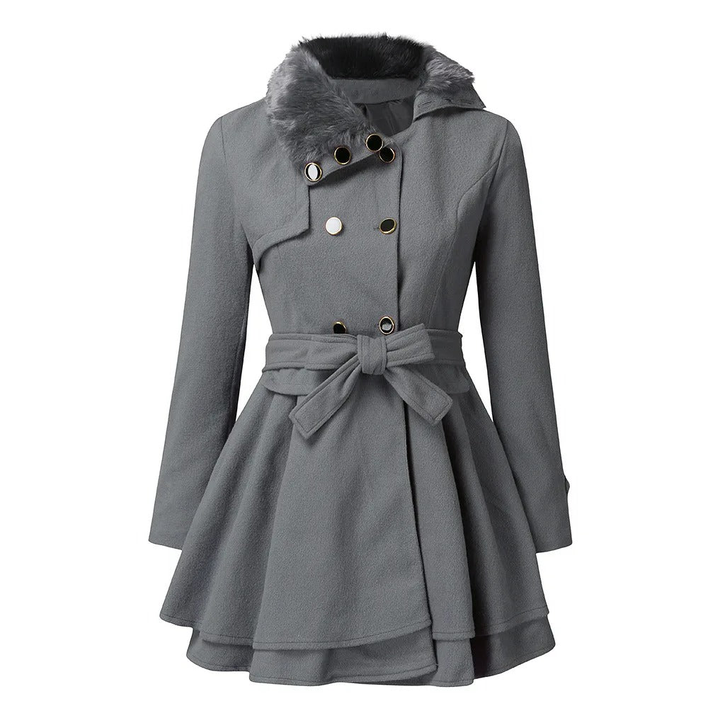 Brenda | Trench-coat elegante in pelle sintetica