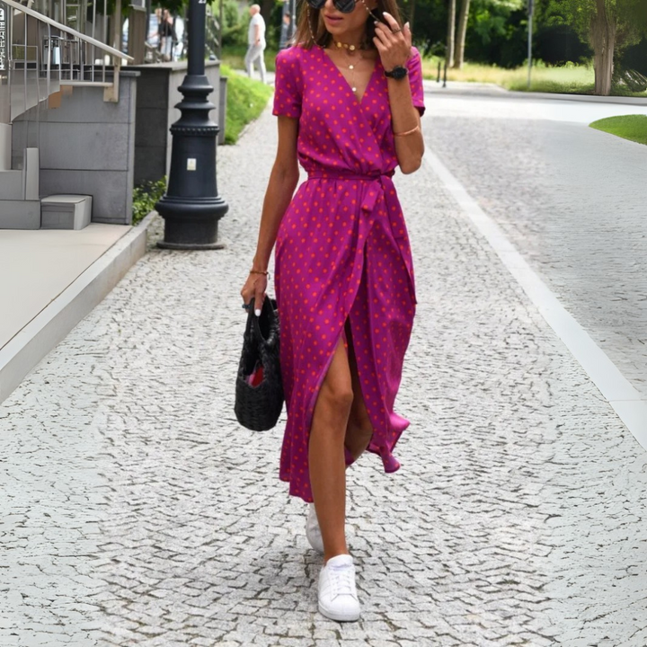Anica | Abito elegante con scollo a V