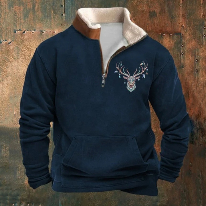 Pierre | Maglione con zip a 1/4