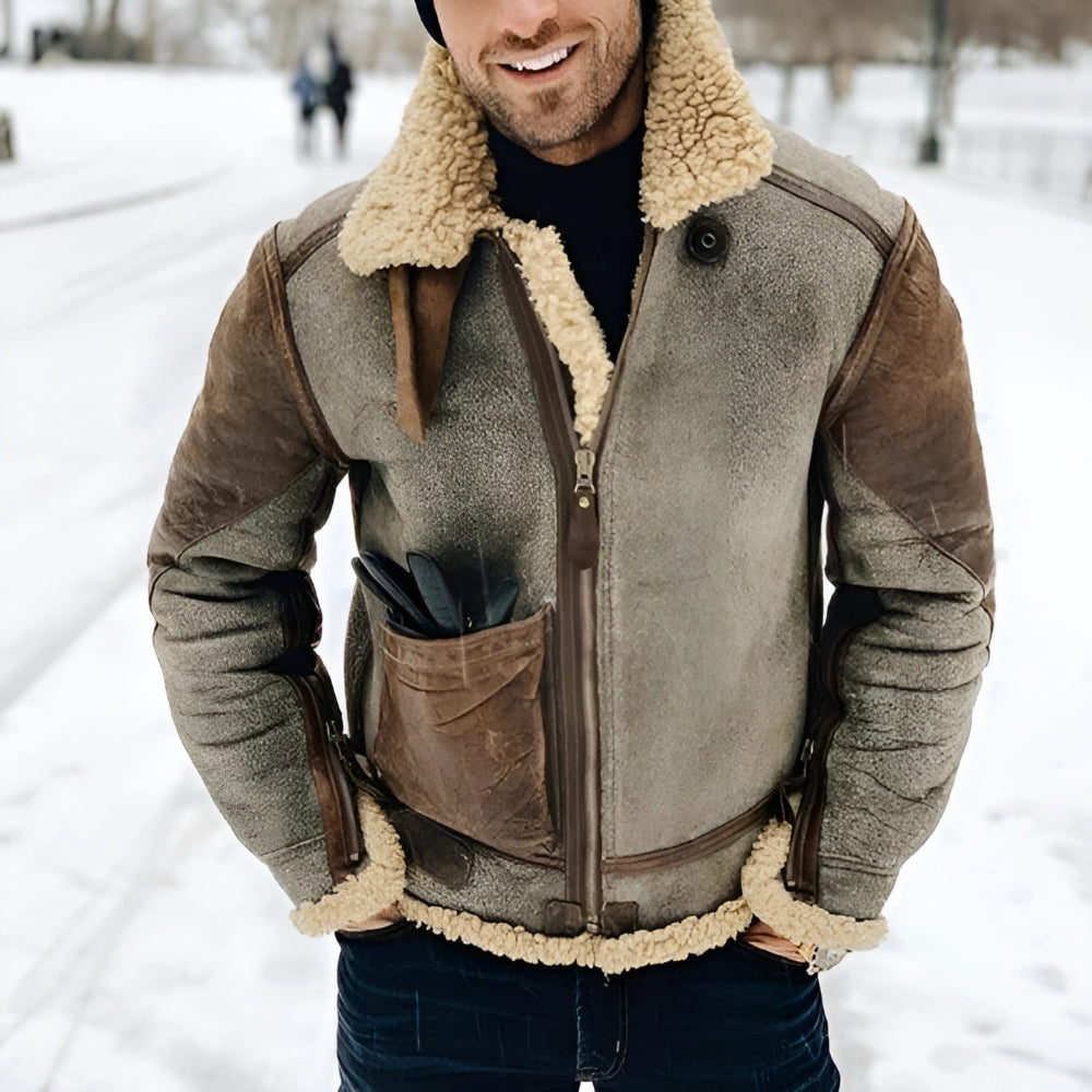 Gael | Giacca in pelle vintage