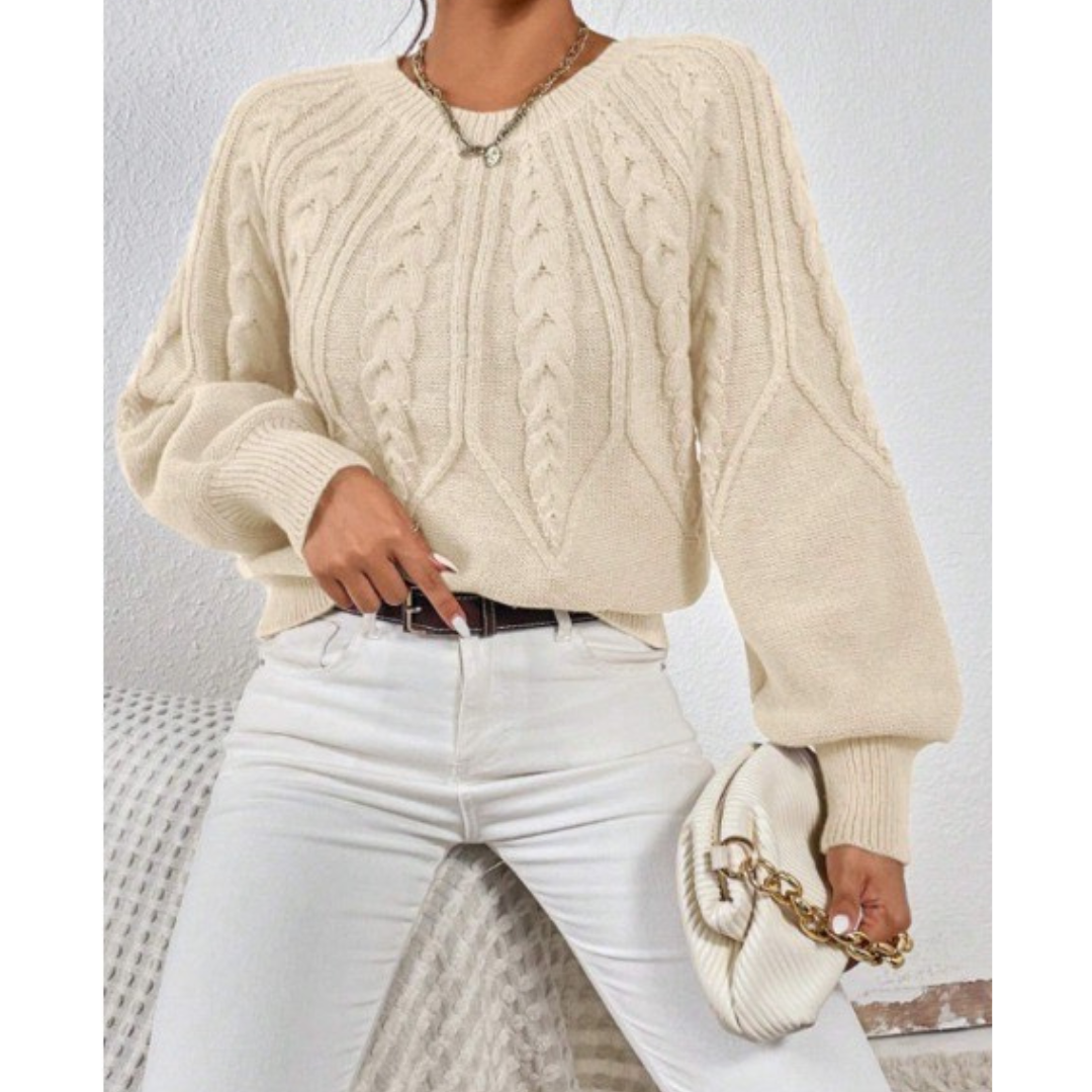 Ivonne | Maglione elegante e casual a motivo treccia