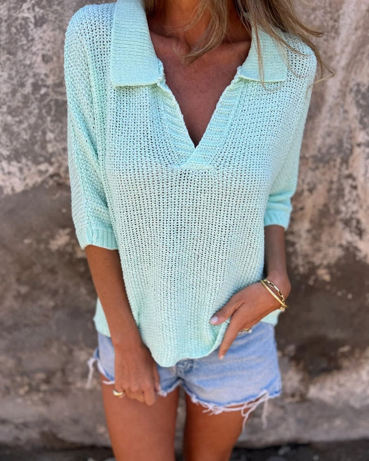 Katia | Top in maglia bohemien da donna