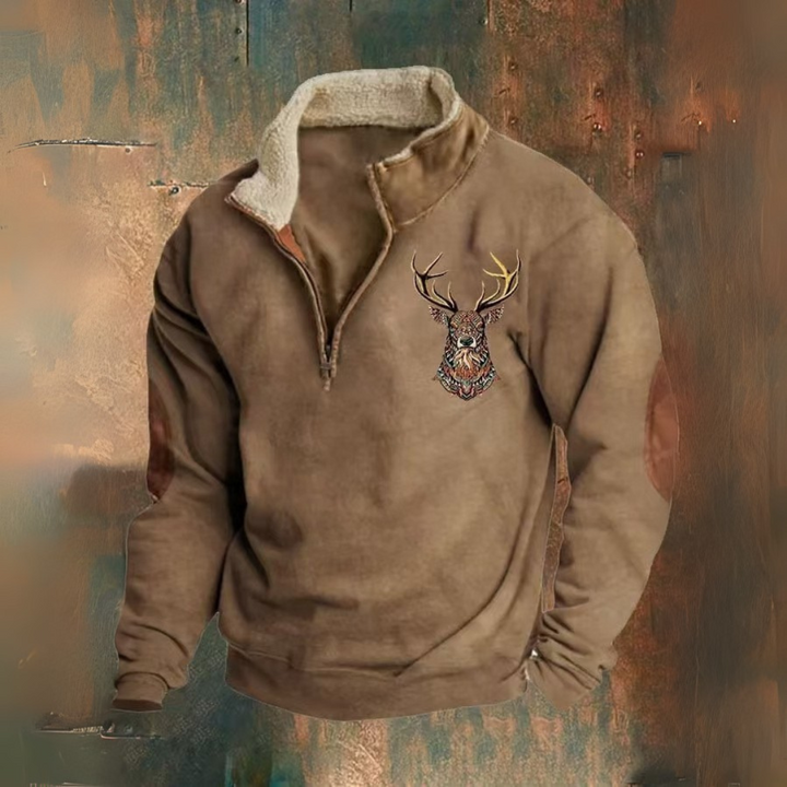 Laurent | Maglione con zip a 1/4