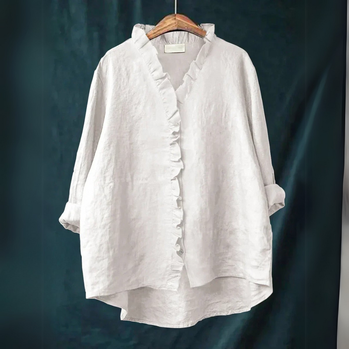 Sanela | Camicia casual con volant