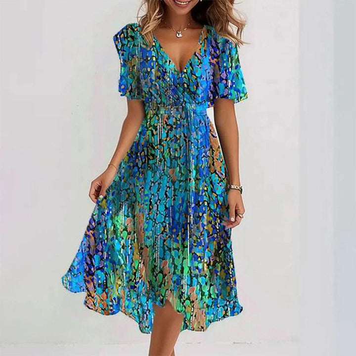 Lina | Abito elegante a maniche corte