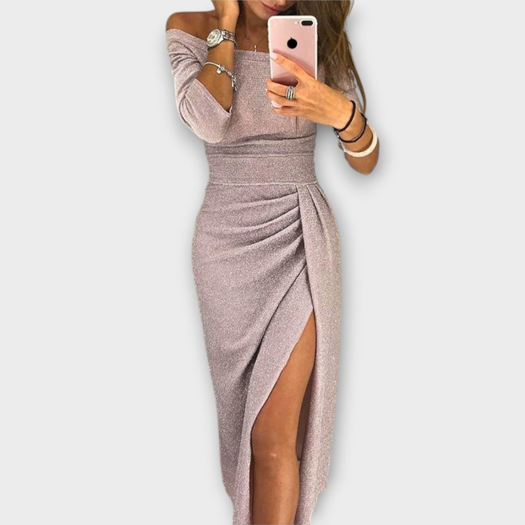 Lena | Vestito elegante senza spalle
