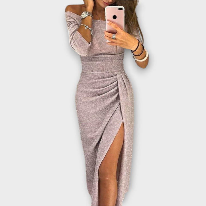 Aldana | Vestito elegante con spalle scoperte