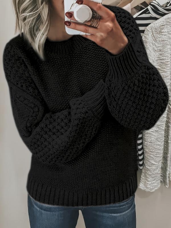 Lucia | Maglione classico in maglia a trecce