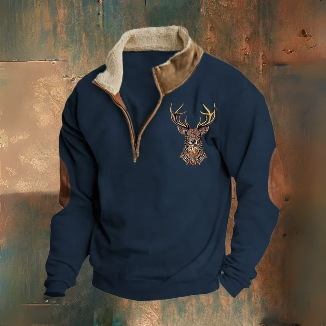 Laurent | Maglione con zip a 1/4