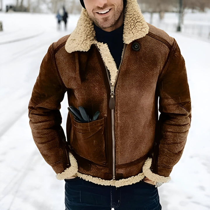 Gael | Giacca in pelle vintage