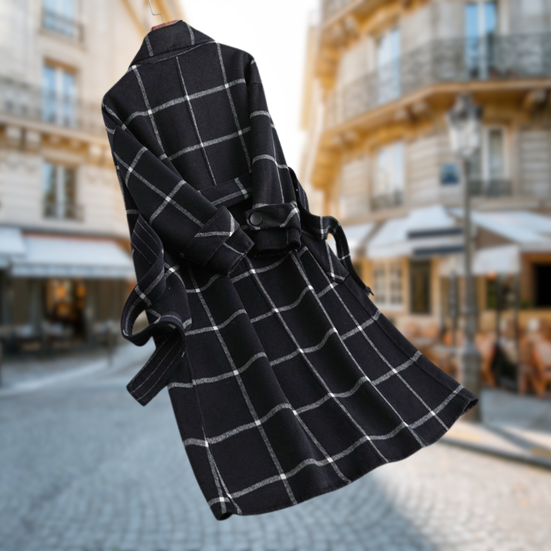 Maréline | Cappotto Lungo Eleganza Grafica