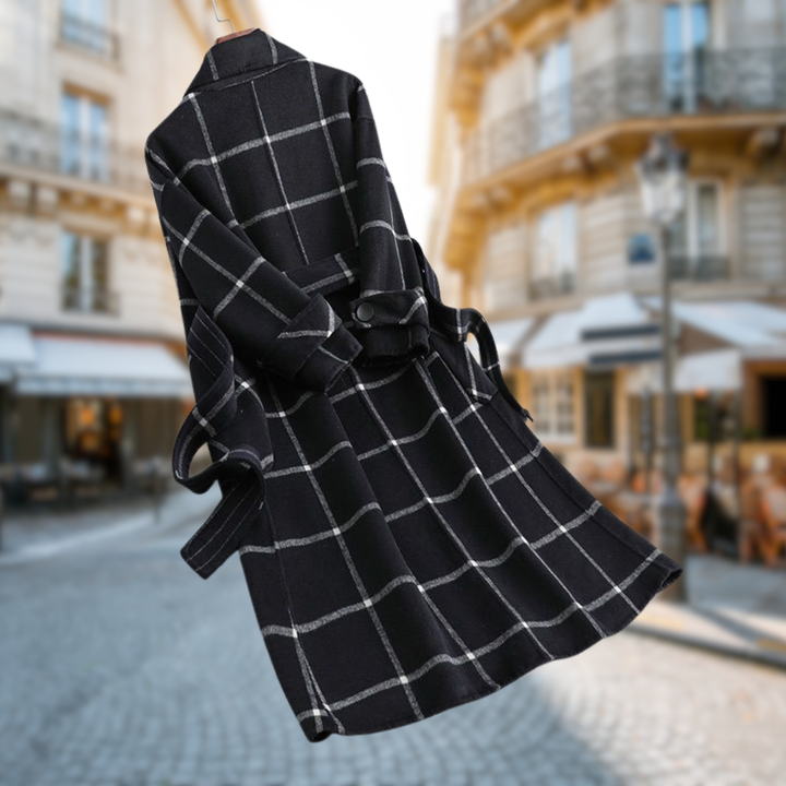 Maréline | Cappotto Lungo Eleganza Grafica