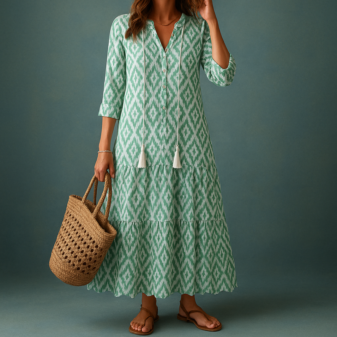 Tonee | Abito bohemiano con copertura nell'area dell'addome