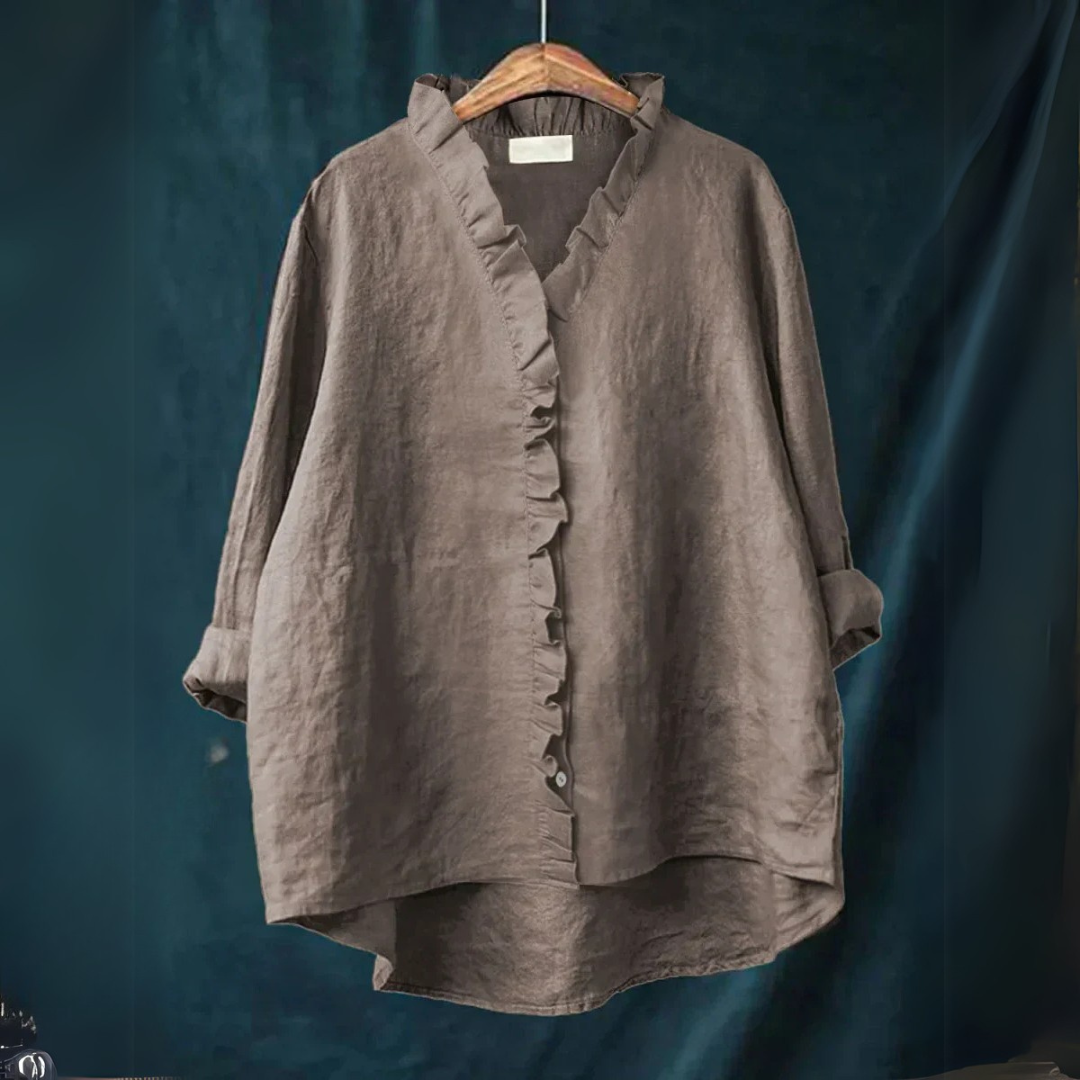 Sanela | Camicia casual con volant