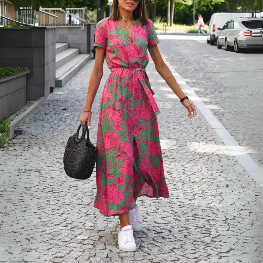 Anica | Abito elegante con scollo a V