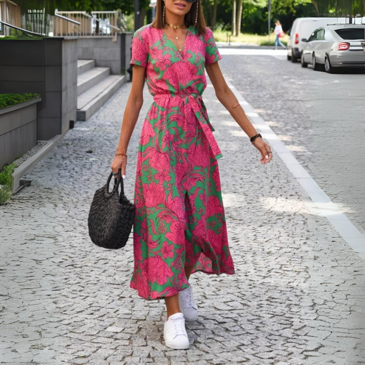 Anica | Abito elegante con scollo a V