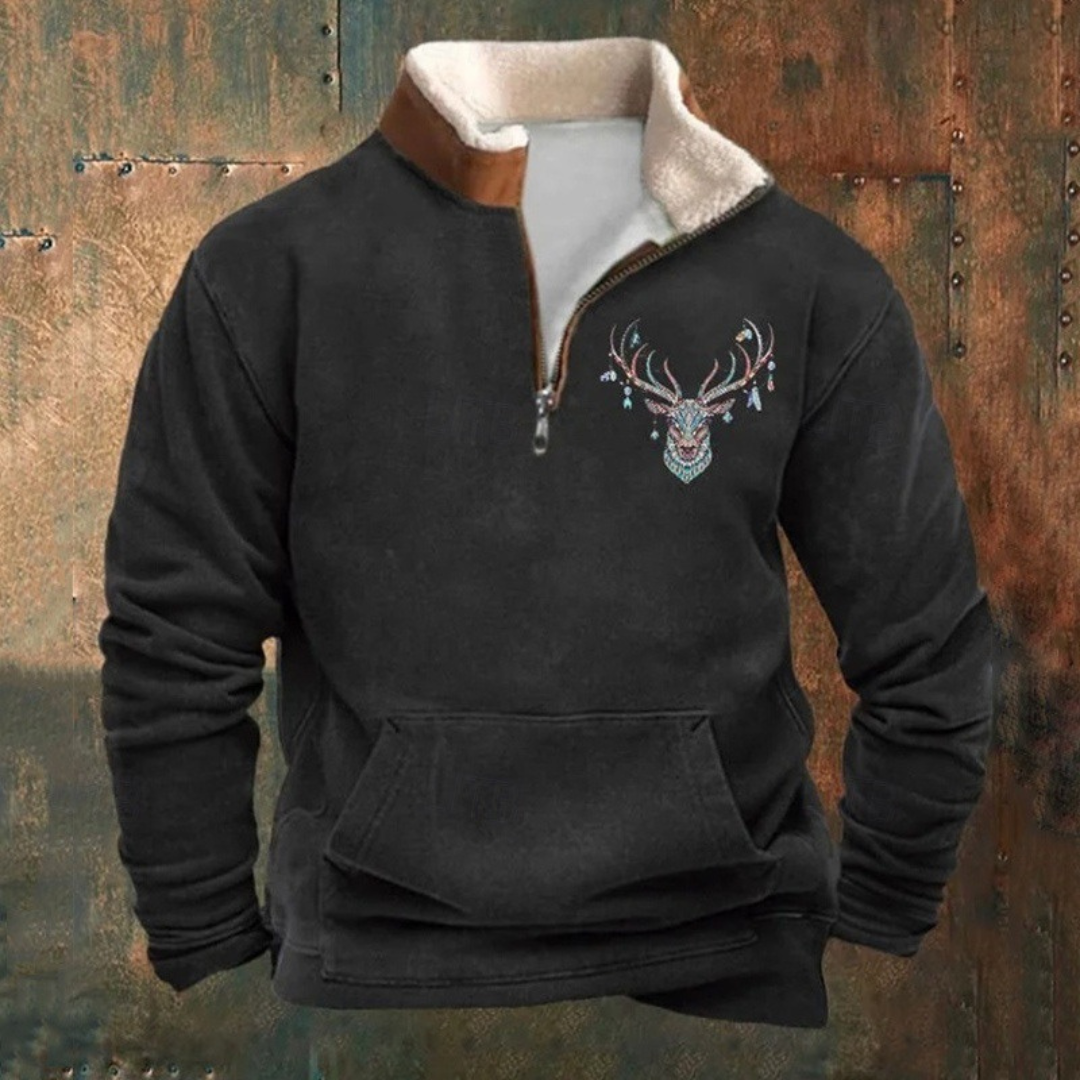 Pierre | Maglione con zip a 1/4