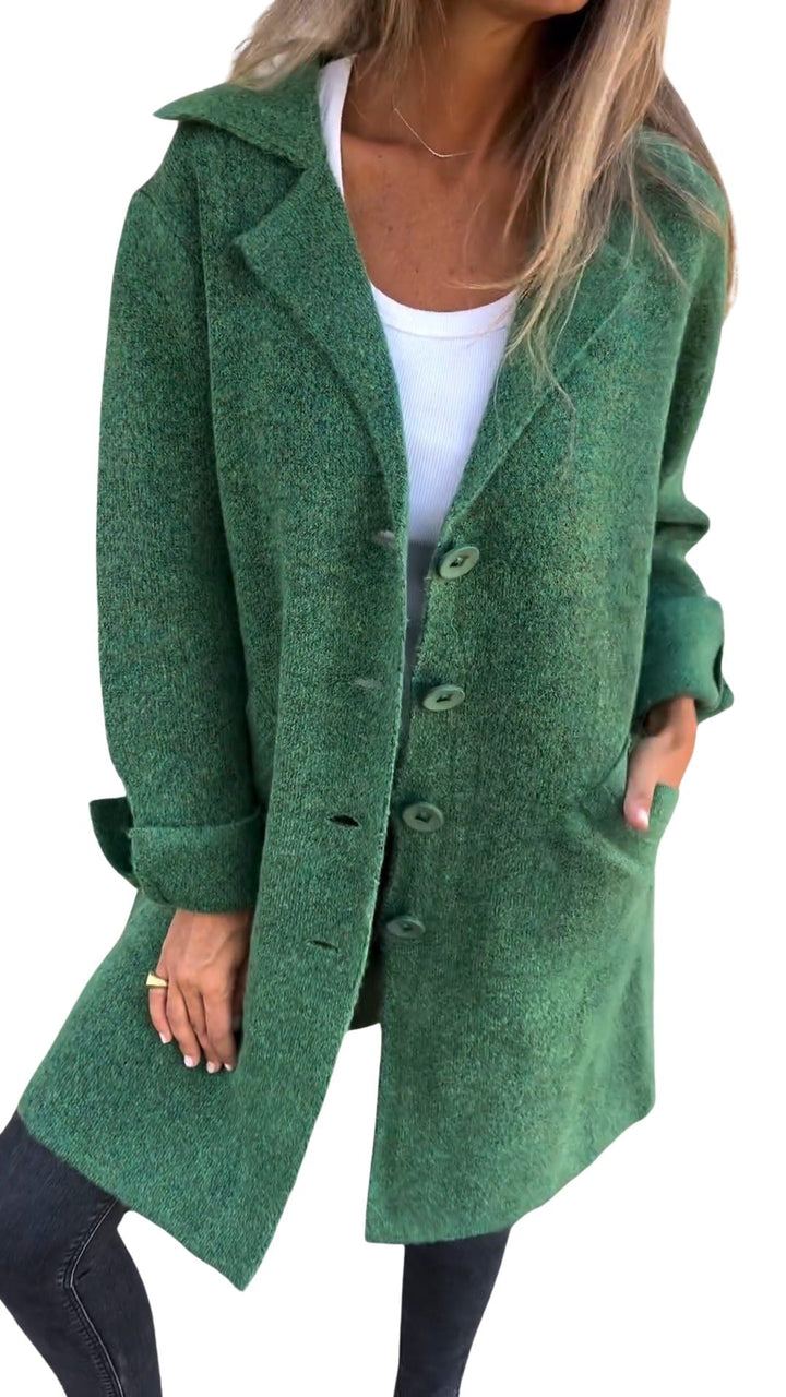 Magdalena | Cappotto lungo casual con revers