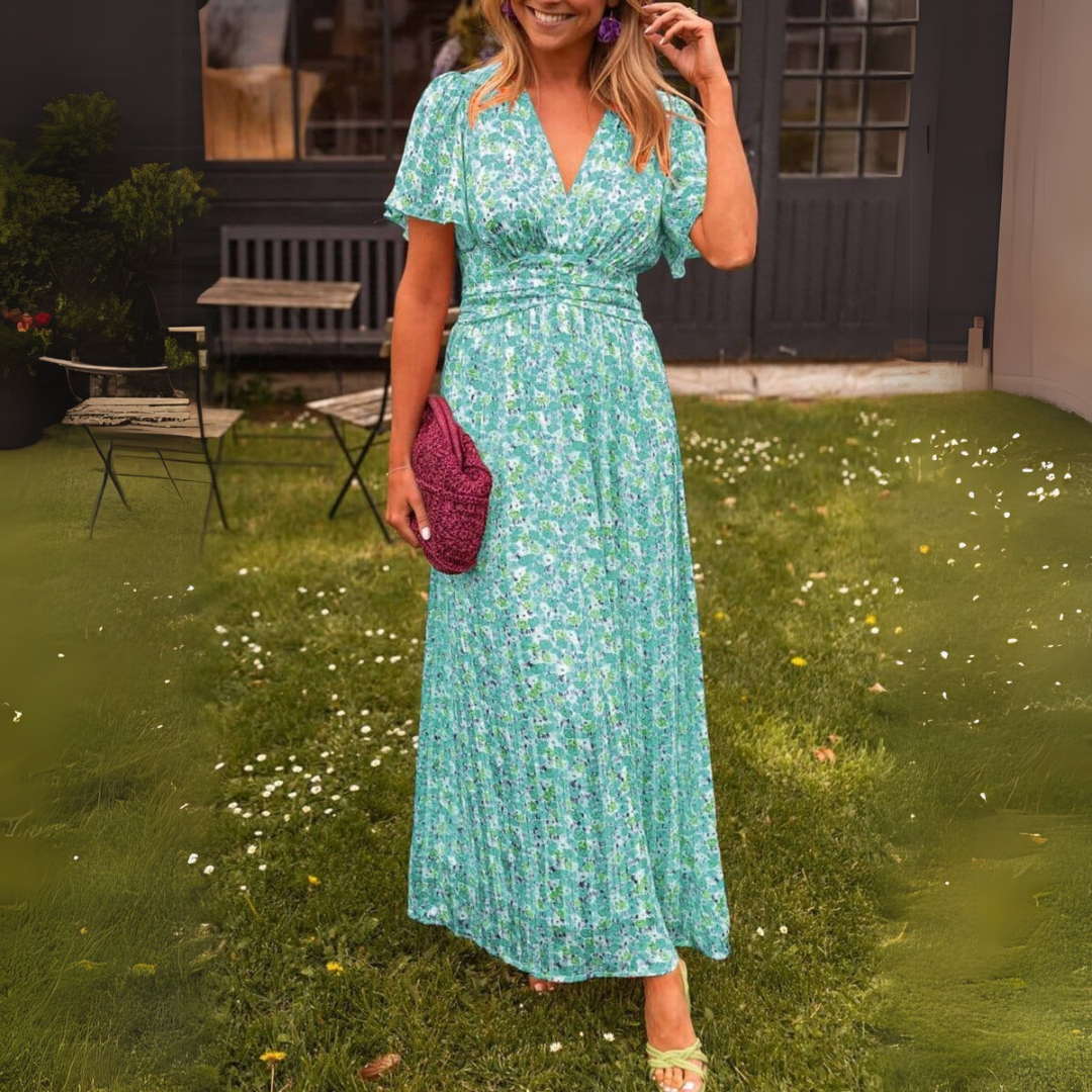 Sandra | Abito lungo elegante con scollo a V