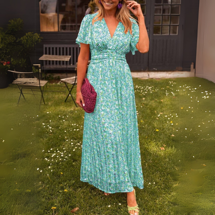 Sandra | Abito lungo elegante con scollo a V