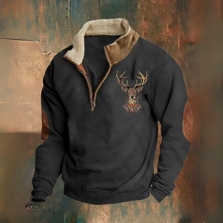 Laurent | Maglione con zip a 1/4