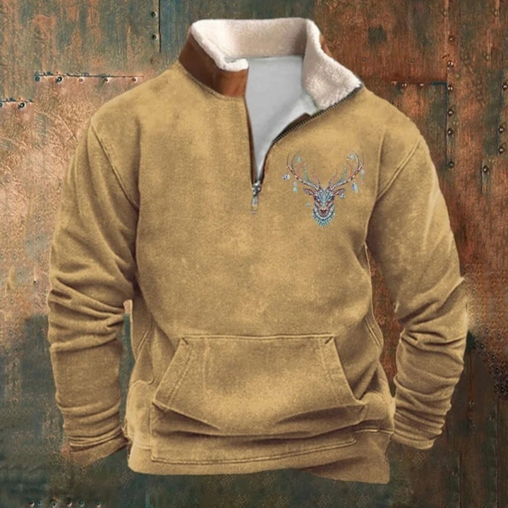 Pierre | Maglione con zip a 1/4