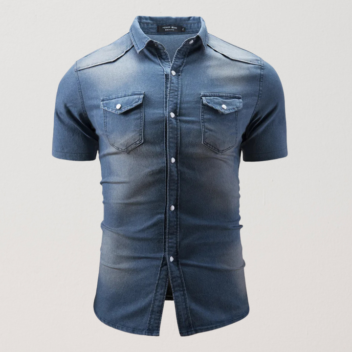 Léo | Camicia in denim a maniche corte