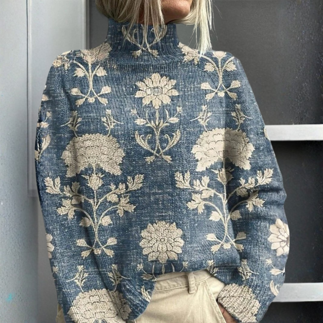 Soléna | Maglione dolcevita morbido in stile forestale