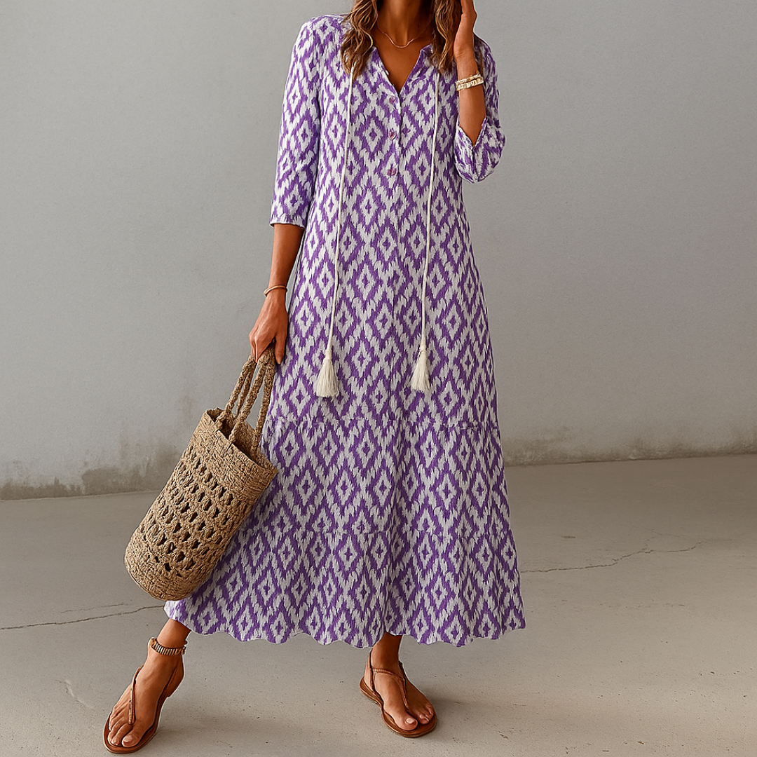 Tonee | Abito bohemiano con copertura nell'area dell'addome