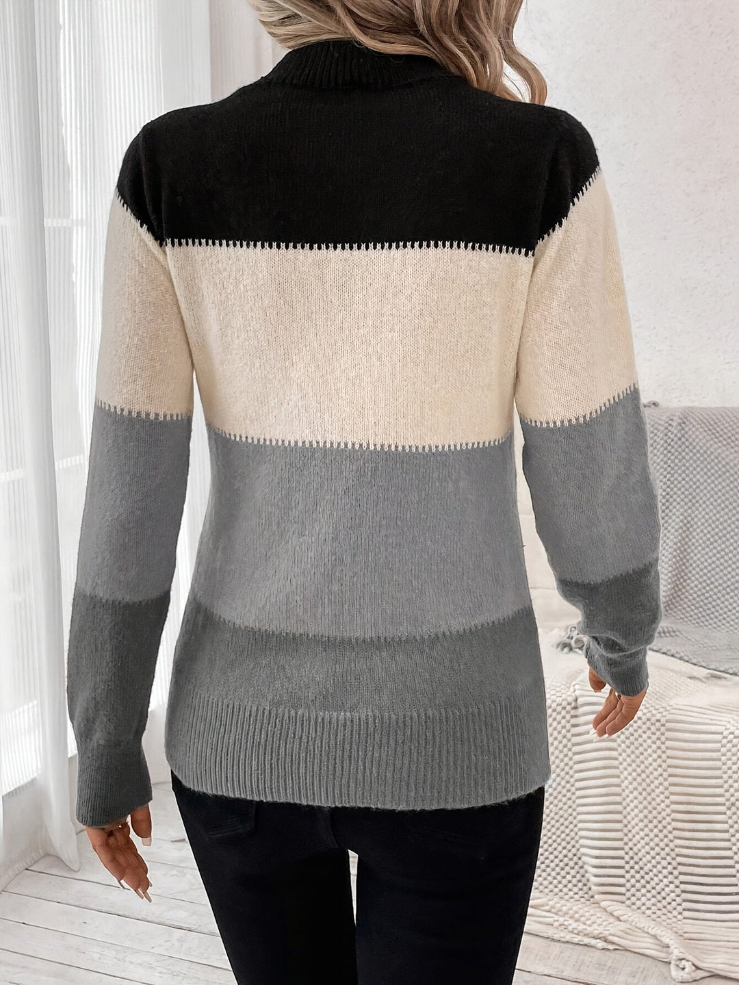 Ingrid | Maglione a righe compatto