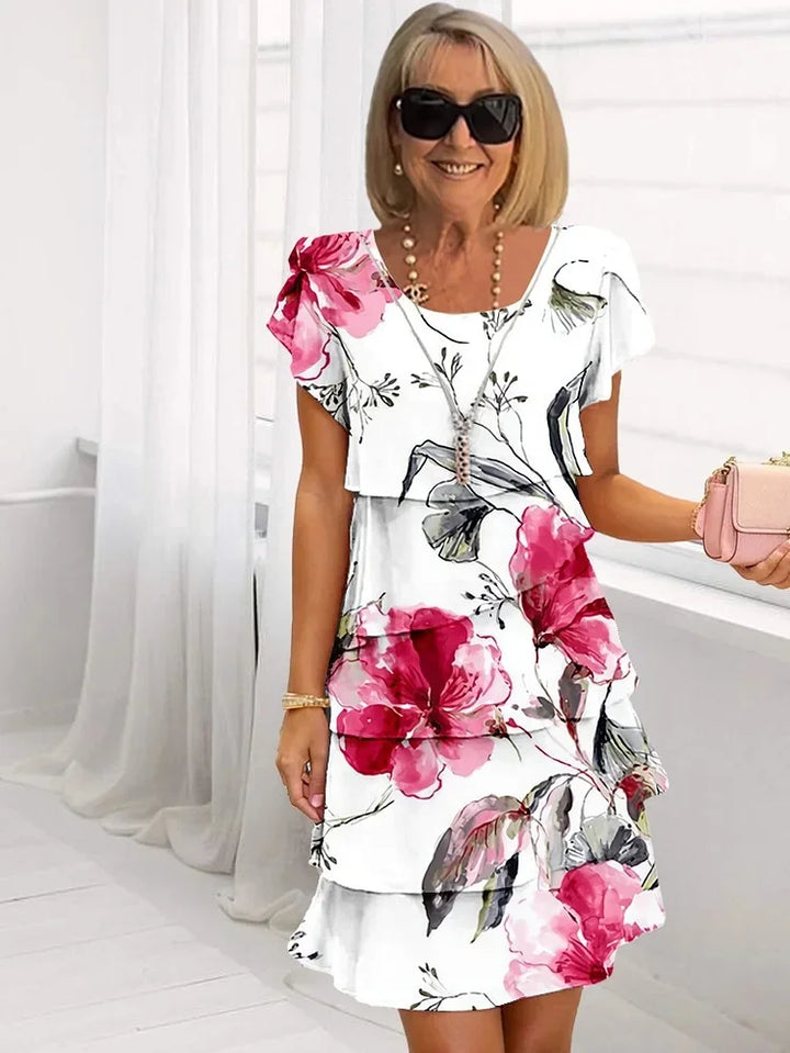 Indira | Abito Maxi Elegante a Fiori